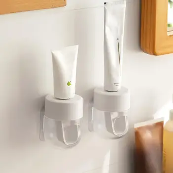 Паста за зъби Squeezer стена монтирани паста за зъби дозатор организатор с визуализация на дебита баня автоматично изстискване