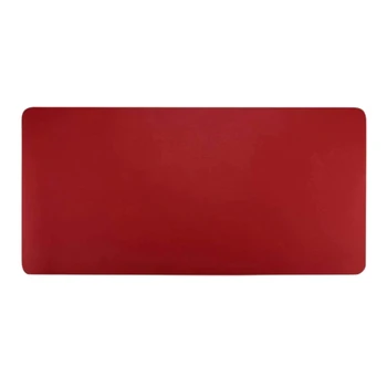  червен неплъзгащ се кожен подложка за бюро защитен капак, подложка за мишка, водоустойчива подложка за писане на бюро, подходяща за офис и дом