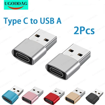 2/4PCS USB към тип C OTG адаптер USB мъжки към USB тип-c женски конвертор за Xiaomi Macbook Samsung S20 USBC OTG конектор