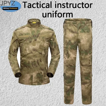 Тактически камуфлаж ACU версия тип инструктор униформа военна армия обучение униформа въздух мека бойна риза + панталони