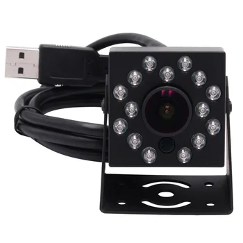 1080P Full HD инфрачервена USB уеб камера IR MJPEG 30fps Нощно виждане IR CUT Мини USB камера със светодиоди за Android, Linux, Windows, PC