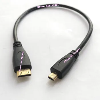 Short Micro Mini HDMI-съвместима кабелна линия 30cm Mini към Micro HDMI-съвместим или Micro към Mini HDMI-съвместим Line Cable Wire