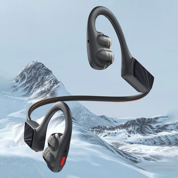 Безжични слушалки за въздушна проводимост Водоустойчиви Bluetooth-съвместими фитнес слушалки Намаляване на шума за тренировки Бягане Шофиране