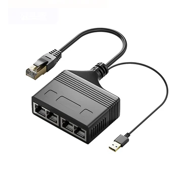 Gigabit Ethernet Switch Rj45 Splitter LAN Extension Adapter 1000Mbps 1gbps 4 Port 1 to 3 или 4 Port Network Connector
