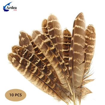 10PCS Естествен тен вени петел Schlappen опашка перо муха обвързване материали за сухи мокри мухи