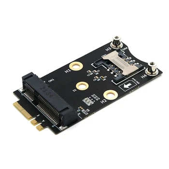 PCI-E до M.2 A / E мини PCIE безжична мрежова карта до M2 NGFF ключ A + E Wifi карта Raiser за WiFi / WWAN / LTE модули