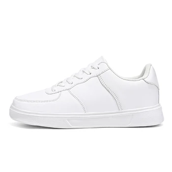 Мъжки бели ежедневни обувки Основни маратонки Лято Есен Дамски обувки Открит спорт Модерни обувки Луксозна марка плюс размер 45 46 47