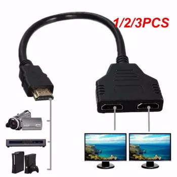1/2/3PCS 30 Cm 1 In 2 Out сплитер кабел Висококачествен 1080p HDMI-съвместим адаптер за адаптер за прехвърляне на сигнал