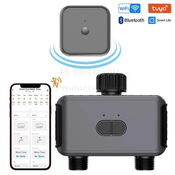 WiFi Bluetooth съвместим 2 изход градина вода таймер безжичен програмируем кранче маркуч спринклер напояване контролер Smart