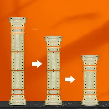 Открит двор римска колона мухъл ABS пластмасов бетонен цилиндър мухъл за градинарство покрив подкрепа формиране сграда кофраж