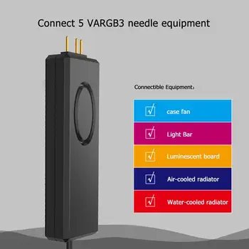 Jonsbo ARGB контролер SATA щифт захранване 3Pin 5V LED светлина дистанционно управление