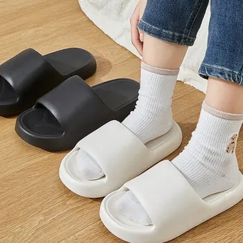 Summer Beach дебела платформа чехъл жени корейски Ева чехли за дома джапанки дами мода мека подметка облак сандали нови