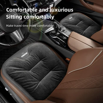 Flannel Car Cushion Seat Cover Аксесоари за Mazda 2 3 6 5 Atenza CX3 CX5 MX5 CX7 Axela CX30 CX90 CX60 CX50 MX30