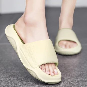 Дамски обувки на платформа Лято Нов дом Баня Неплъзгащи се чехли за жени Мека подметка EVA Женски ежедневни приплъзване на слайдове обувки