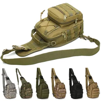 Открит военни тактически прашка спорт пътуване гърдите чанта рамо чанта за мъже жени Crossbody чанти туризъм къмпинг оборудване