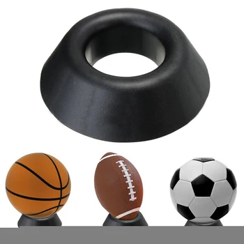 1Pcs черен цвят пластмасова топка стойка дисплей притежателя баскетбол футбол футбол ръгби топка подкрепа база на едро