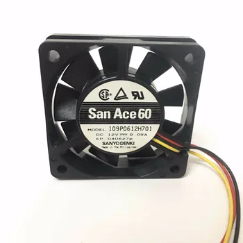Нов Sanyo Denki 6015 60MM 109P0612H701 109p0612h721 DC12V 0.09A 60 * 60 * 15MM охлаждащ вентилатор за сървърна компютърна кутия с 3wires