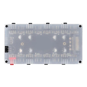 1 до 8 многопосочен сплитер RGB PWM хъб PC контролер за скорост адаптер случай за ASUS/MSI/GIGABYTE/ASRock дънни платки