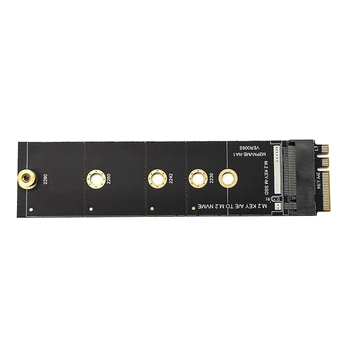 Безжичен M.2 A/E слот за ключ към M.2 M ключ Wifi Bluetooth-съвместим адаптер за NVMe PCI Express SSD порт