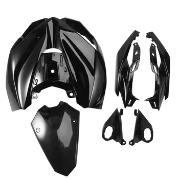 Преден черен мотоциклет Горен обтекател на фаровете Комплект за нос Подходящ за Kawasaki Z1000 2014-2019