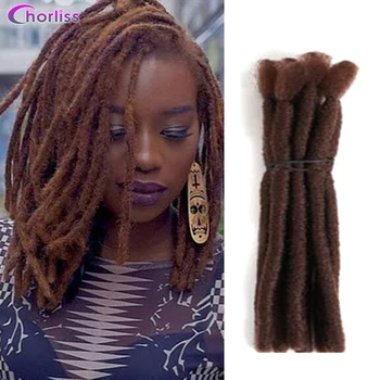Chorliss Synthetic Dreadlock Hair Extensions Dreadlocks Fashion Hip-Hop Style Men Women Handmade Dread Locs Crochet Braids Hair