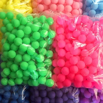 50 бр. /пакет цветни топки за пинг-понг 40 мм матирано смесени цветове забавление топки за тенис на маса за декорация на парти игри