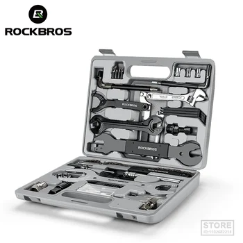 ROCKBROS Комплекти инструменти за велосипеди Кутия Колоездене Професионален многофункционален комплект ключове за ремонт на велосипеди 
