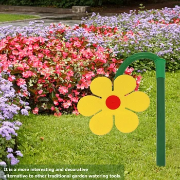 Пръскачка за тревни площи Форма на цветя Танцуващи пръскачки за маргаритки 720 Въртяща се водна спрей играчка за двор Инструмент за напояване на тревни площи