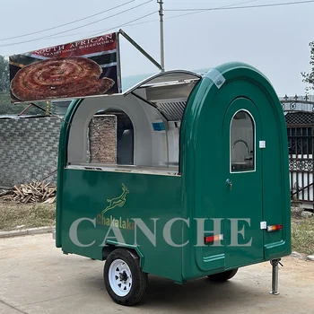 Custom Foodtruck Commercial Catering Mobile Kitchen Food Trailer Напълно оборудван Airstream Pizza Food Truck за продажба