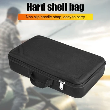 41cm Риболовни принадлежности за съхранение Кутия EVA Hard Shell Риболовна кутия чанта Удароустойчива EVA подплатена кутия за съхранение на примамка за примамка Род стръв