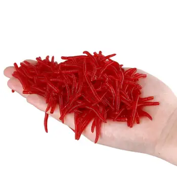 Червен червей Мек концентриран червен насекомо Течна мека стръв Земен червей Силиконова изкуствена примамка Течна стръв Червен червей риболовни съоръжения