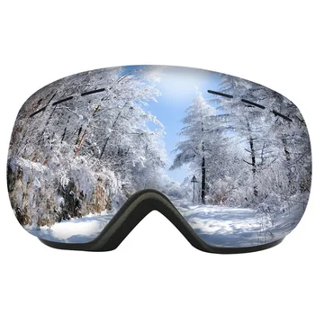 Anti Fog персонализирани ремъци на едро огледални сноуборд очила EVA случай спортни очила слънчеви очила OEM сняг ски очила