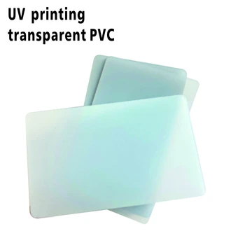 10PCS Прозрачна празна PVC карта Матирана водоустойчива употреба за визитка за UV печат
