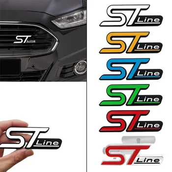 Car Performance ST Sports Body Tailgate Letter Logo STline значка Decal стикер за Ford Ruiji екстериорни аксесоари