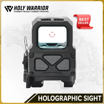 Holy Warrior Tactical Holographic Red Dot Gen2 Optic Sight за Milsim Airsoft с пълна маркировка