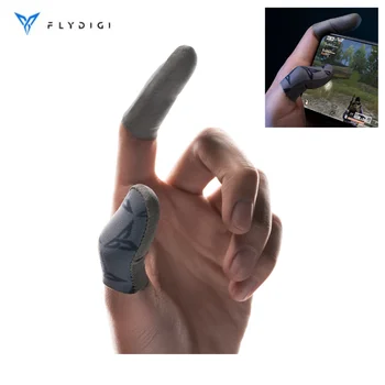 Оригинален Flydigi P1 Gaming Finger Cover Сребърен плат 40D устойчив на износване найлон + 14% съдържание на сребро Висока чувствителност Ултра-тънък