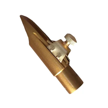 HandMade златен лак Alto саксофон мундщук куршум форма # 5-9 w / лигатура