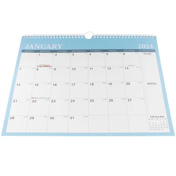 Стенен календар Английски календар Работен плот 2024-2025 Календар Декоративен стенен календар за домашен офис