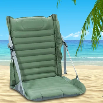Преносим релаксиращ стол Високоякостна опора Надуваема възглавница за отдих Многоъгълна регулируема за открит пикник плаж