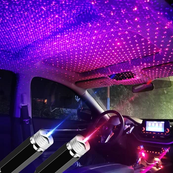 LED кола покрив звезда нощна светлина интериор декор светлина за Subaru XV BRZ WRX STI Forester изкачване Impreza Legacy Outback Levorg