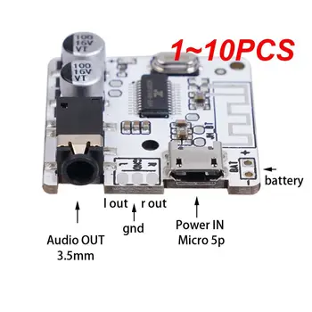  1 ~ 10PCS Автомобилен аудио Bluetooth 5.0 приемник модул JL6925A 53.mm музика стерео Bluetooth приемник Аксесоари за кола