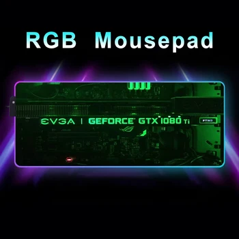 Mousepad Gamer EVGA Desk Mat клавиатура Xxl подложка за мишка скорост Аксесоари за игри Pc шкаф Матс Аниме килим Rgb голям компютър