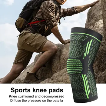 1Pc Спортни подложки за коляното за жени & Мъже тренировка коляното протектор еластични дишаща компресия коляното ръкав