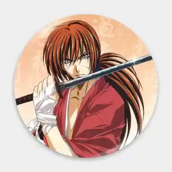 Rurouni Kenshin аниме значка характер брошка котва периферни щифтове ученик бижута 75mm аксесоари ламарина подарък за приятел