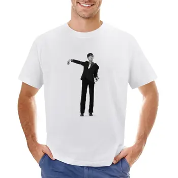 Jarvis Cocker Standing 80's Outline Artwork Clear Background Iconic T-Shirt heavyweights quick-drying Мъжки тениски