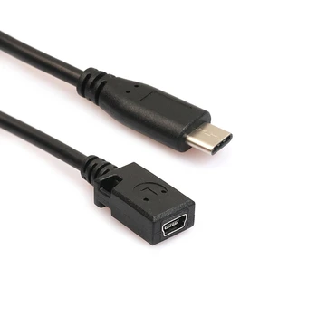 тип C USB 3.1 мъжки към мини USB женски кабел за зареждане на данни за Nexus 6P