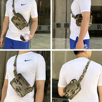 Открит мини гърдите чанта Waistpack MC Camo Mesh Crossbody чанта мъжки и дамски подмишници плик чанта UTX