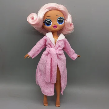 Подходящ за 24CM OMG кукла розова принцеса халат кукли аксесоари момичета подарък за рожден ден