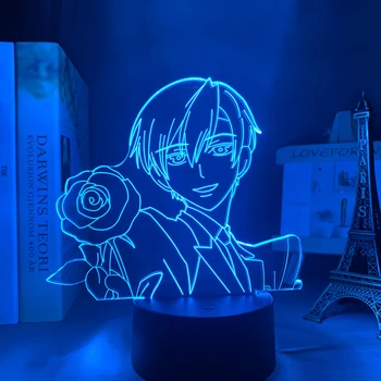 Аниме Led Light Ouran гимназия домакин клуб Tamaki Suoh фигура за стая декор нощна светлина дете Bithday подарък манга 3d лампа спалня