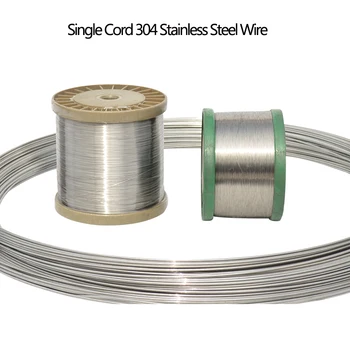 Единична нишка на кабела 304 Неръждаема стомана телени въжета Свързване на фиксирани обекти Диаметър на кабелната струна 0,1 до 1,5 мм Дължина 100 метра